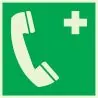 Panneau TELEPHONE D'URGENCE 200X200 NO Taliaplast 638404