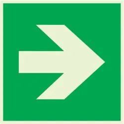 Panneau FLECHE NORMASIGN LUMINESCENT 2 Taliaplast 638418