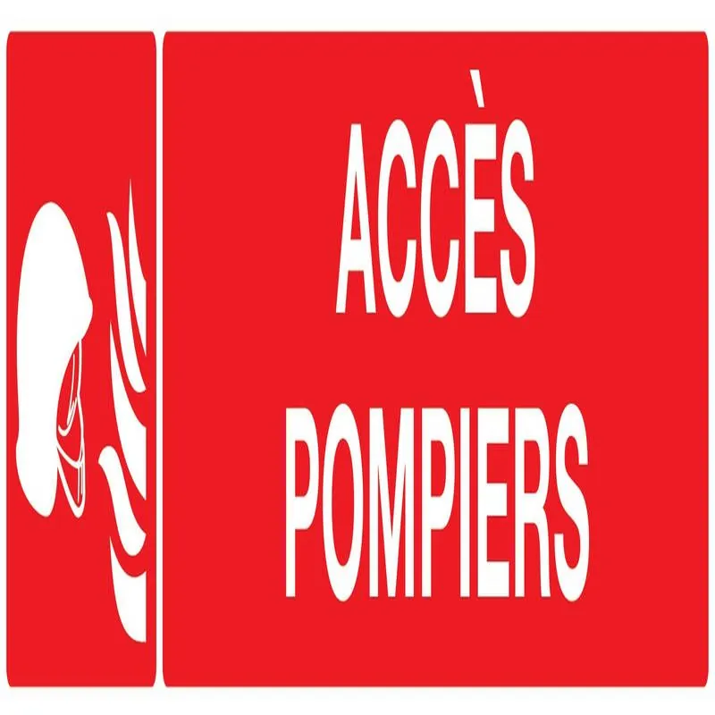 Panneau ACCES POMPIERS NORMASIGN 330X7 Taliaplast 625105