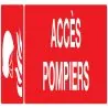 Panneau ACCES POMPIERS NORMASIGN 330X7 Taliaplast 625105