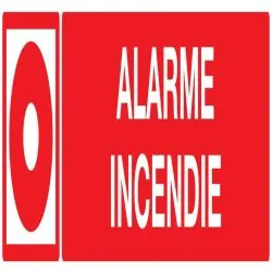 Panneau ALARME INCENDIE 330x75 NORMASI Taliaplast 625106