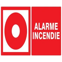 Panneau ALARME INCENDIE 330x200 NORMAS Taliaplast 621106