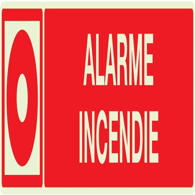 Panneau ALARME INCENDIE LUMINESCENT 33 Taliaplast 635106