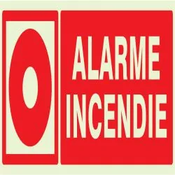 Panneau ALARME INCENDIE NORMASIGN LUMI Taliaplast 636106