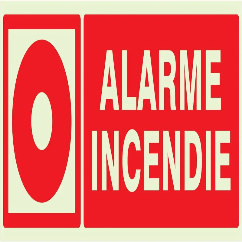 Panneau ALARME INCENDIE NORMASIGN LUMI Taliaplast 636106