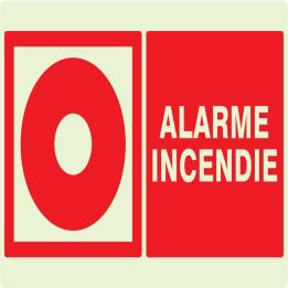 Panneau ALARME INCENDIE NORMASIGN LUMI Taliaplast 631106