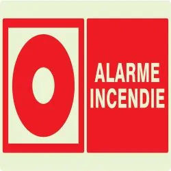 Panneau ALARME INCENDIE NORMASIGN LUMI Taliaplast 631106