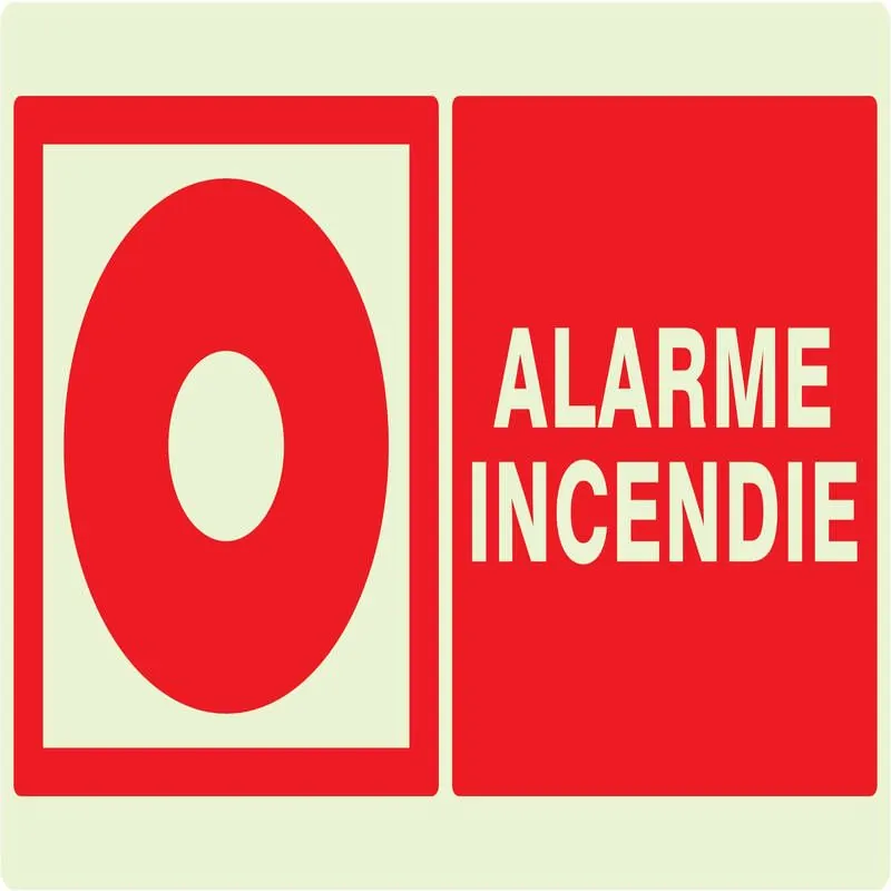 Panneau ALARME INCENDIE NORMASIGN LUMI Taliaplast 631106