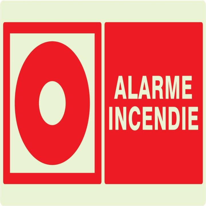 Panneau ALARME INCENDIE NORMASIGN LUMI Taliaplast 631106