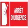 Panneau ARRET D'URGENCE NORMASIGN 330X Taliaplast 626110