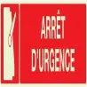 Panneau ARRET D'URGENCE NORMASIGN LUMI Taliaplast 635110