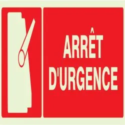 Panneau ARRET D'URGENCE NORMASIGN LUMI Taliaplast 636110