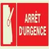 Panneau ARRET D'URGENCE NORMASIGN LUMI Taliaplast 636110