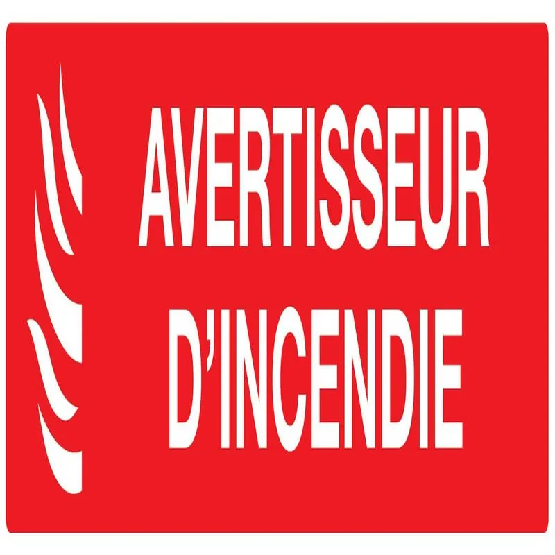 Panneau AVERTISSEUR INCENDIE 200x52 NO Taliaplast 620115