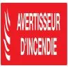 Panneau AVERTISSEUR INCENDIE 200x52 NO Taliaplast 620115