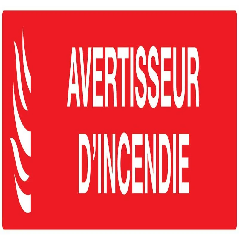 Panneau AVERTISSEUR D' INCENDIE NORMAS Taliaplast 625115