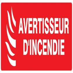 Panneau AVERTISSEUR D'INCENDIE NORMASI Taliaplast 626115