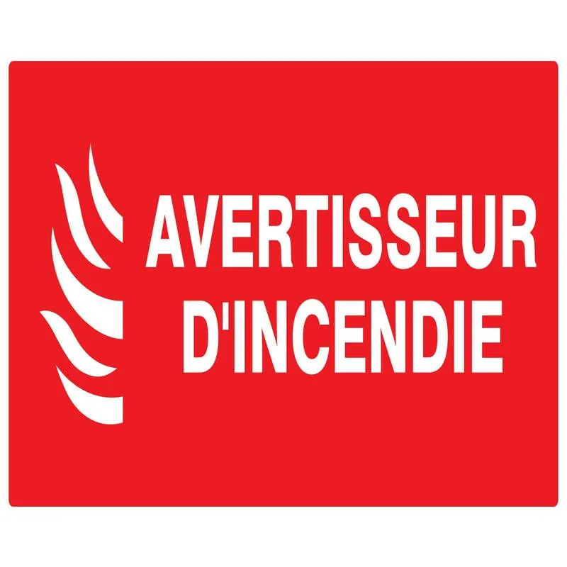 Panneau AVERTISS.INCEND 330x200 NORMAS Taliaplast 621115