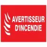 Panneau AVERTISS.INCEND 330x200 NORMAS Taliaplast 621115