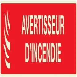 Panneau AVERTISSEUR D'INCENDIE 330X75 Taliaplast 635115