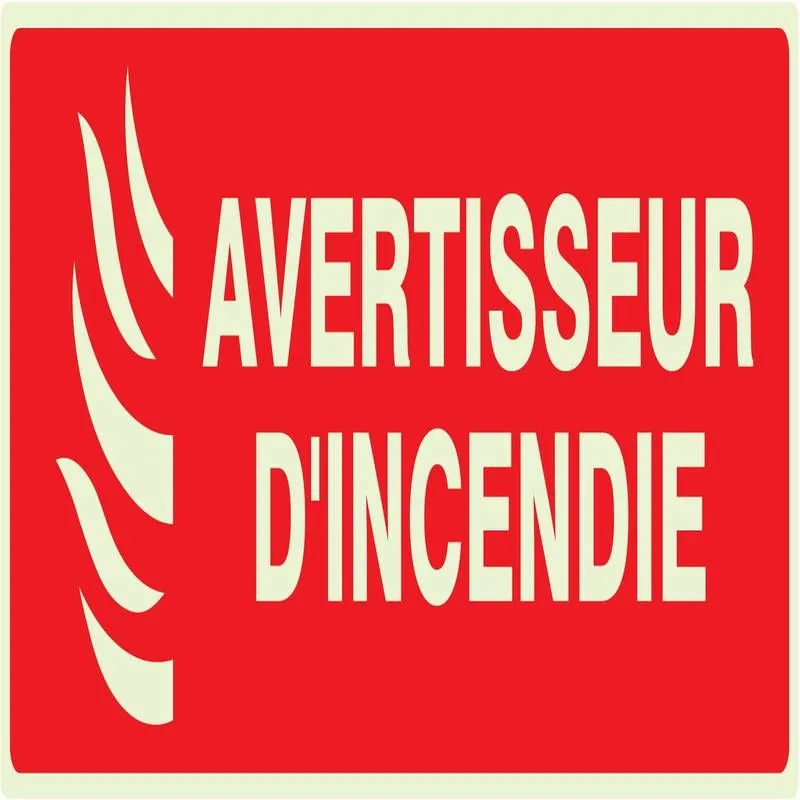 Panneau AVERTISSEUR D'INCENDIE NORMASI Taliaplast 636115