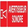 Panneau AVERTISSEUR SONORE 200x52 NORM Taliaplast 620127