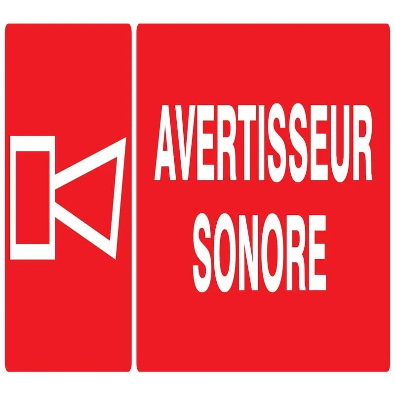 Panneau AVERTISSEUR SONORE NORMASIGN 3 Taliaplast 626127