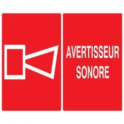 Panneau AVERTISSEUR SONORE 330x200 NOR Taliaplast 621127