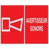 Panneau AVERTISSEUR SONORE 330x200 NOR Taliaplast 621127