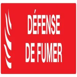 Panneau DEFENS.DE FUMER(INCEND. 200x52 Taliaplast 620118