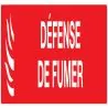 Panneau DEFENSE DE FUMER INCENDIE NORM Taliaplast 625118