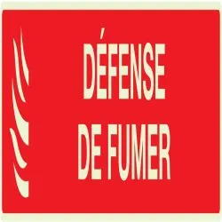 Panneau DEFENSE DE FUMER (INCENDIE) LU Taliaplast 635118