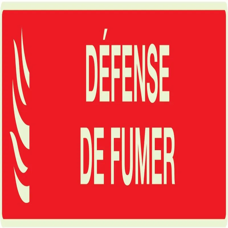 Panneau DEFENSE DE FUMER (INCENDIE) LU Taliaplast 635118