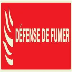 Panneau DEFENSE DE FUMER (INCENDIE) NO Taliaplast 636118