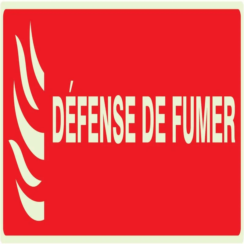 Panneau DEFENSE DE FUMER (INCENDIE) NO Taliaplast 636118