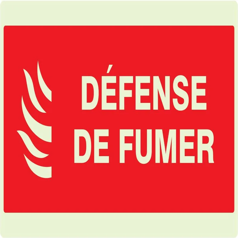 Panneau DEFENSE DE FUMER (INCENDIE) NO Taliaplast 631118