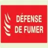 Panneau DEFENSE DE FUMER (INCENDIE) NO Taliaplast 631118