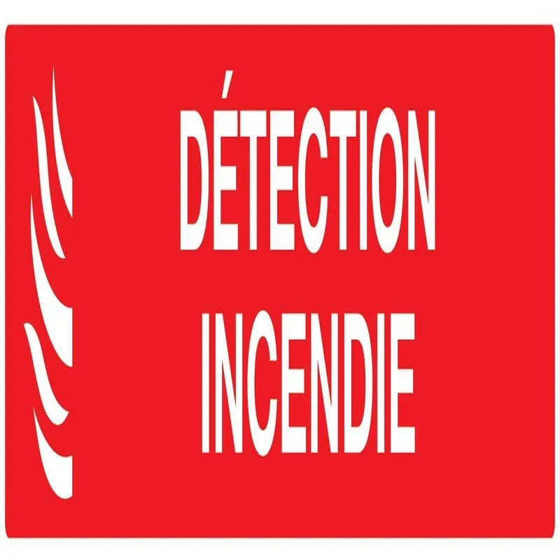 Panneau DETECTION INCENDIE 330X75 NORM Taliaplast 625114