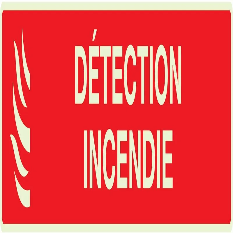 Panneau DETECTION D'INCENDIE LUMINESCE Taliaplast 635114
