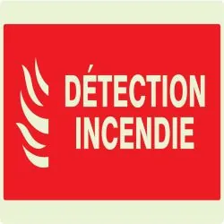 Panneau DETECTION INCENDIE 330X200 NOR Taliaplast 631114