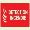 Panneau DETECTION INCENDIE 330X200 NOR Taliaplast 631114