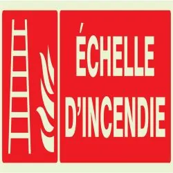 Panneau ECHELLE D'INCENDIE 330X120 NOR Taliaplast 636102