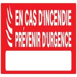 Panneau INCEND.PREVEN. URGENCE 200X52 Taliaplast 620122