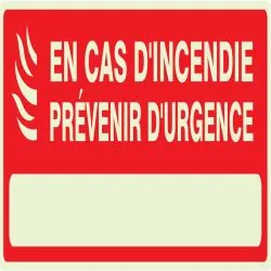 Panneau CAS INCENDIE PREVENIR URGENCE Taliaplast 636122