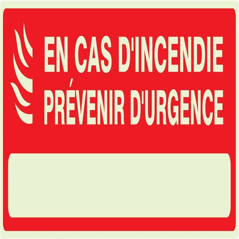 Panneau CAS INCENDIE PREVENIR URGENCE Taliaplast 636122