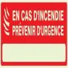 Panneau CAS INCENDIE PREVENIR URGENCE Taliaplast 636122