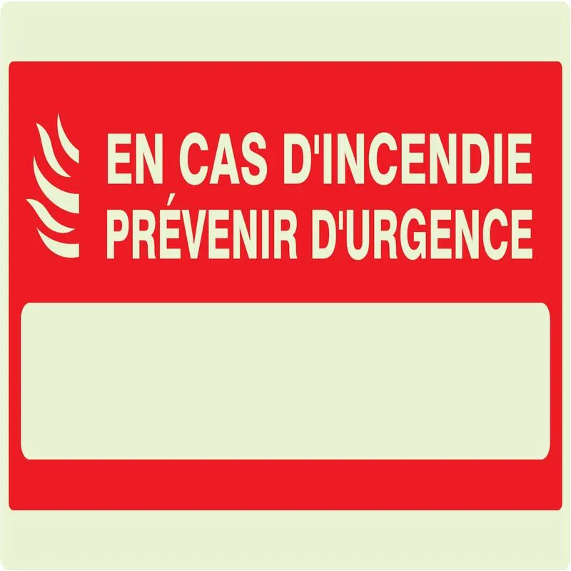 Panneau CAS INC.PREVEN.URGENCE NORMASI Taliaplast 631122