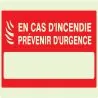 Panneau CAS INC.PREVEN.URGENCE NORMASI Taliaplast 631122