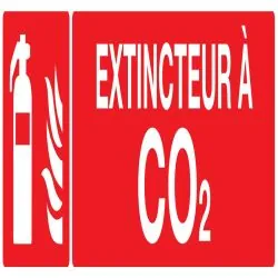 Panneau EXTINCTEUR A C02 200X52 NORMAS Taliaplast 620107