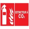 Panneau EXTINCTEUR CO2 330x200 NORMASI Taliaplast 621107